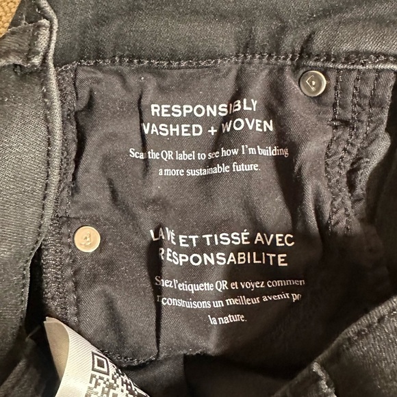 FRAME Le Sleek Straight Jeans In Kerry Dark Grey Black Luxury NWT - Picture 15 of 15